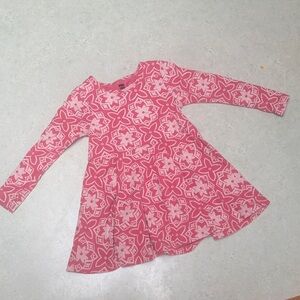 Tea Collection Pink Patterned Kids Dress